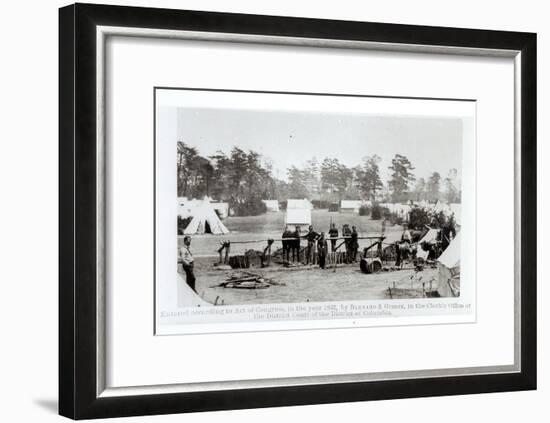 Yankee Headquarters, Camp Whinfield, 3rd May 1862-Mathew Brady-Framed Giclee Print