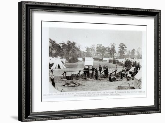 Yankee Headquarters, Camp Whinfield, 3rd May 1862-Mathew Brady-Framed Giclee Print