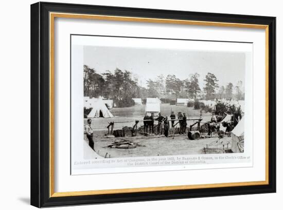 Yankee Headquarters, Camp Whinfield, 3rd May 1862-Mathew Brady-Framed Giclee Print