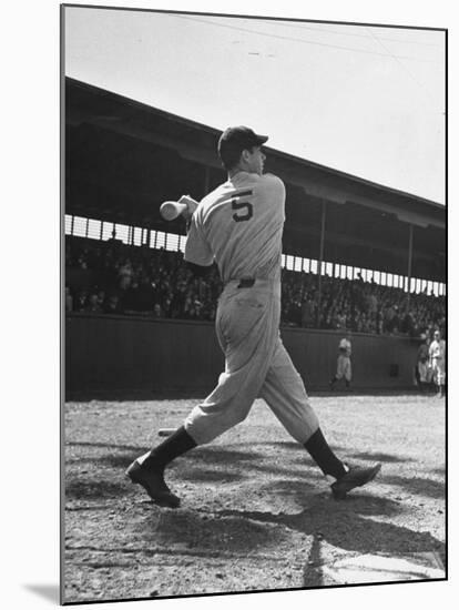 Yankee's Joe Dimaggio at Bat-Carl Mydans-Mounted Premium Photographic Print