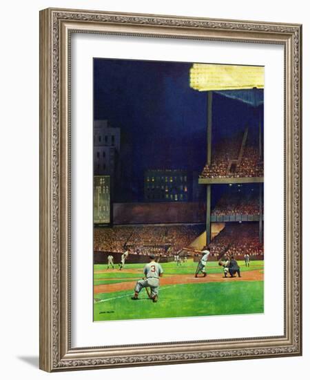 "Yankee Stadium," April 19, 1947-John Falter-Framed Giclee Print