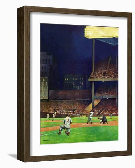 "Yankee Stadium," April 19, 1947-John Falter-Framed Giclee Print