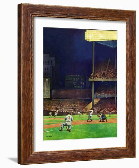 "Yankee Stadium," April 19, 1947-John Falter-Framed Giclee Print