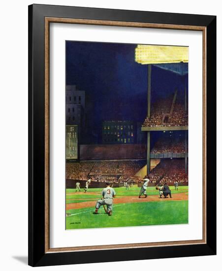 "Yankee Stadium," April 19, 1947-John Falter-Framed Giclee Print