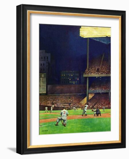 "Yankee Stadium," April 19, 1947-John Falter-Framed Giclee Print