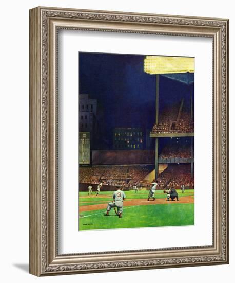 "Yankee Stadium," April 19, 1947-John Falter-Framed Giclee Print