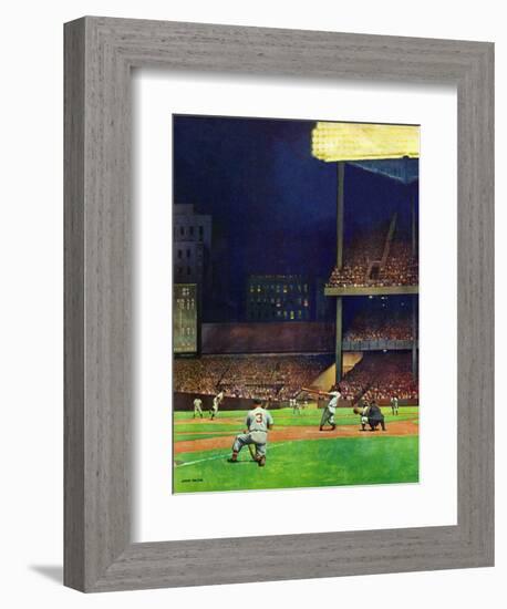 "Yankee Stadium," April 19, 1947-John Falter-Framed Giclee Print