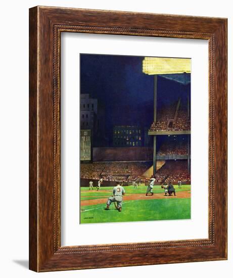 "Yankee Stadium," April 19, 1947-John Falter-Framed Giclee Print
