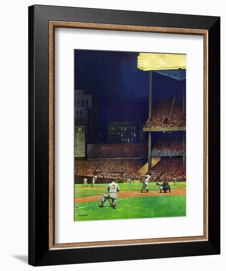 "Yankee Stadium," April 19, 1947-John Falter-Framed Giclee Print