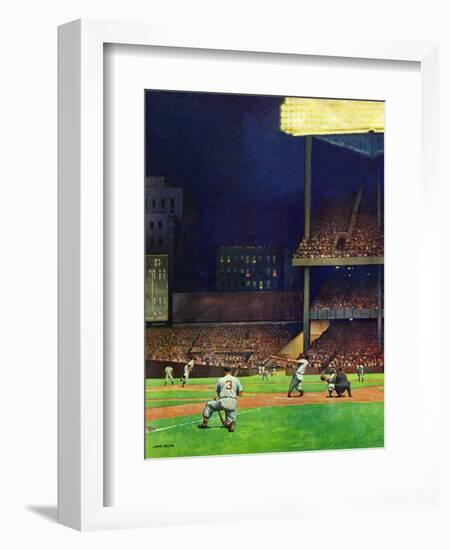 "Yankee Stadium," April 19, 1947-John Falter-Framed Giclee Print