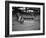 Yankees Lou Gehrig Scores as Joe Harris' Throw Gets Away from Catcher Hank Severeid of Senators-null-Framed Premium Photographic Print