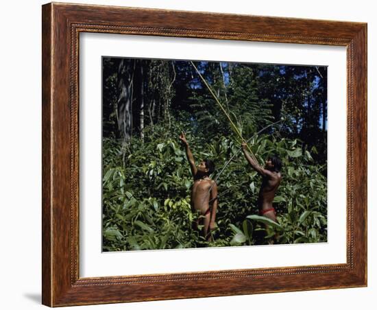 Yanomami Indian Hunters, Amazonas, Venezuela-null-Framed Photographic Print