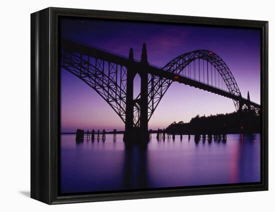 Yaquina Bay Bridge, Newport, Oregon, USA-null-Framed Premier Image Canvas