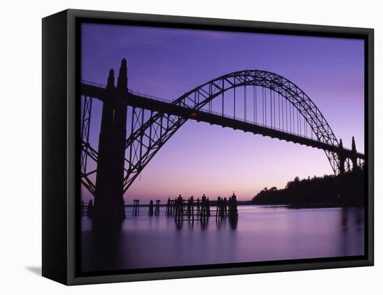 Yaquina Bay Bridge, Newport, Oregon, USA-null-Framed Premier Image Canvas
