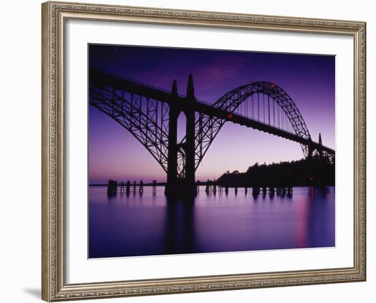 Yaquina Bay Bridge, Newport, Oregon, USA-null-Framed Photographic Print