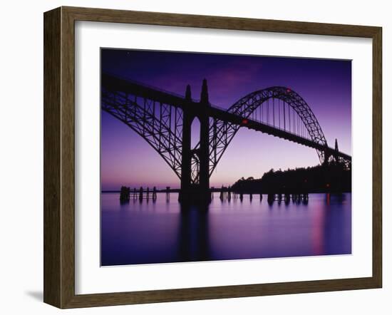 Yaquina Bay Bridge, Newport, Oregon, USA-null-Framed Photographic Print