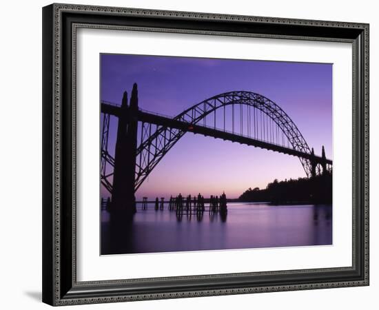 Yaquina Bay Bridge, Newport, Oregon, USA-null-Framed Photographic Print