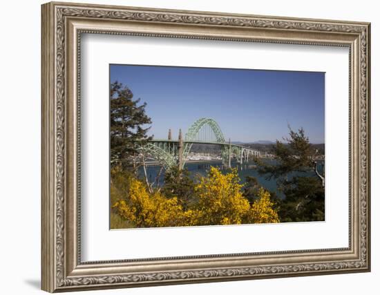 Yaquina Bay Bridge on Highway 101, Newport, Oregon, USA-Jamie & Judy Wild-Framed Photographic Print