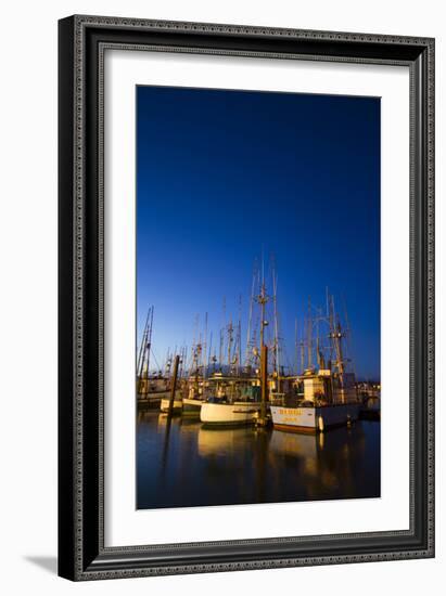 Yaquina Bay Harbor. Newport, OR-Justin Bailie-Framed Photographic Print