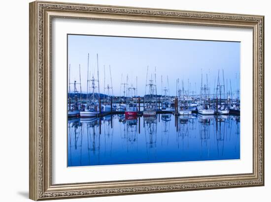 Yaquina Bay Harbor, Newport, OR-Justin Bailie-Framed Photographic Print