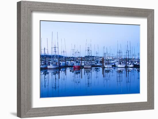 Yaquina Bay Harbor, Newport, OR-Justin Bailie-Framed Photographic Print