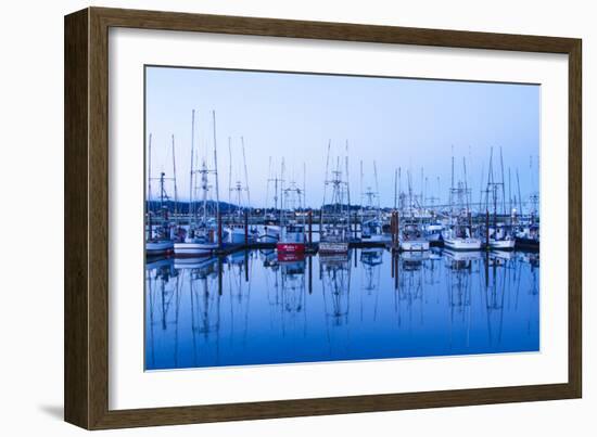 Yaquina Bay Harbor, Newport, OR-Justin Bailie-Framed Photographic Print