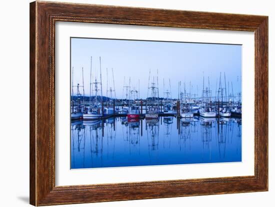 Yaquina Bay Harbor, Newport, OR-Justin Bailie-Framed Photographic Print