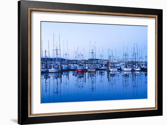 Yaquina Bay Harbor, Newport, OR-Justin Bailie-Framed Photographic Print