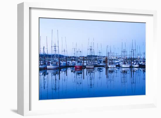 Yaquina Bay Harbor, Newport, OR-Justin Bailie-Framed Photographic Print