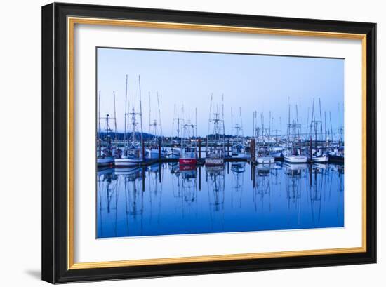 Yaquina Bay Harbor, Newport, OR-Justin Bailie-Framed Photographic Print