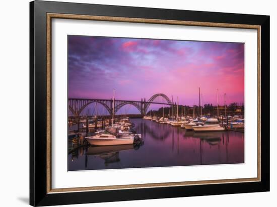 Yaquina Bay Sunrise-Darren White Photography-Framed Photographic Print