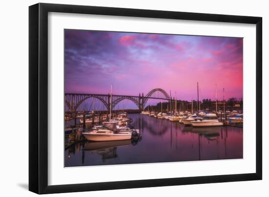 Yaquina Bay Sunrise-Darren White Photography-Framed Photographic Print