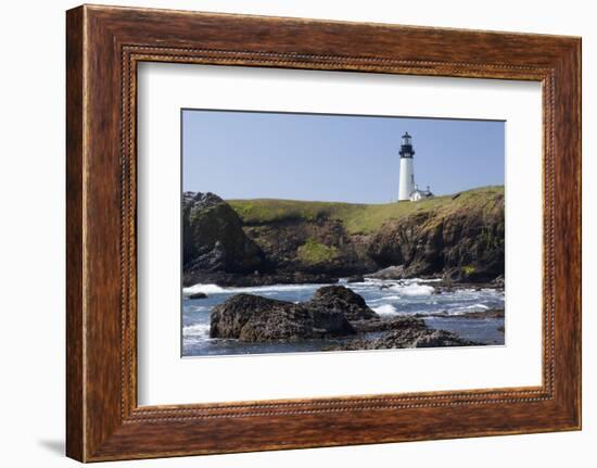 Yaquina Head Lighthouse, 1873, Newport, Oregon, USA-Jamie & Judy Wild-Framed Photographic Print