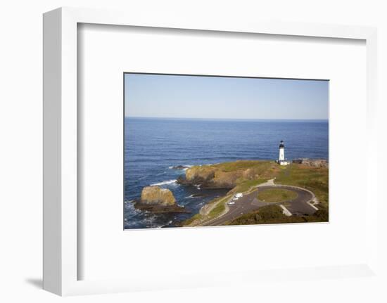 Yaquina Head Lighthouse, 1873, Newport, Oregon, USA-Jamie & Judy Wild-Framed Photographic Print