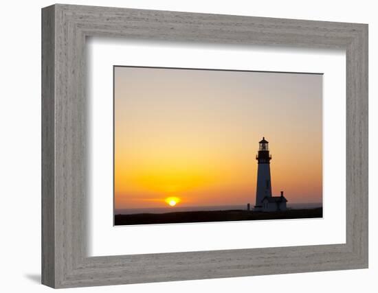 Yaquina Head Lighthouse, 1873, Newport, Oregon, USA-Jamie & Judy Wild-Framed Photographic Print