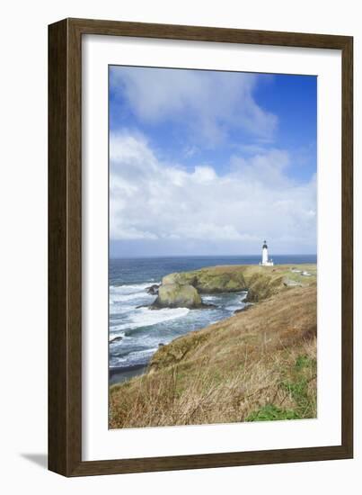 Yaquina Head Lighthouse, Oregon Coast-Justin Bailie-Framed Photographic Print