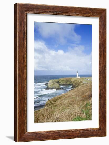 Yaquina Head Lighthouse, Oregon Coast-Justin Bailie-Framed Photographic Print