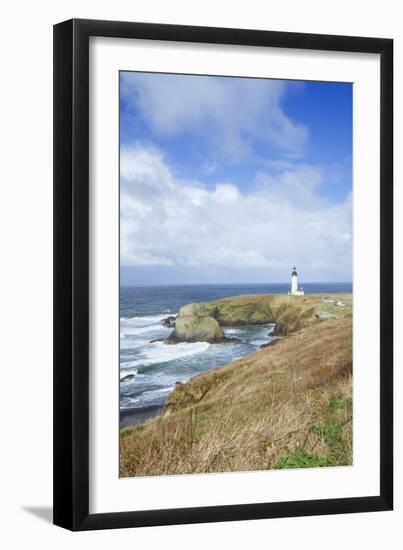 Yaquina Head Lighthouse, Oregon Coast-Justin Bailie-Framed Photographic Print