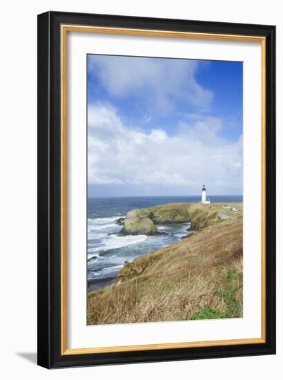 Yaquina Head Lighthouse, Oregon Coast-Justin Bailie-Framed Photographic Print