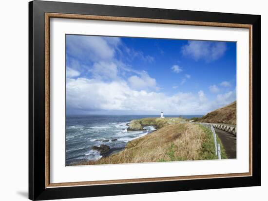 Yaquina Head Lighthouse, Oregon Coast-Justin Bailie-Framed Photographic Print