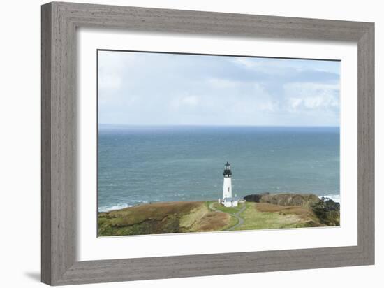 Yaquina Head Lighthouse, Oregon Coast-Justin Bailie-Framed Photographic Print