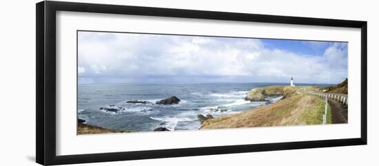 Yaquina Head Lighthouse, Oregon Coast-Justin Bailie-Framed Photographic Print