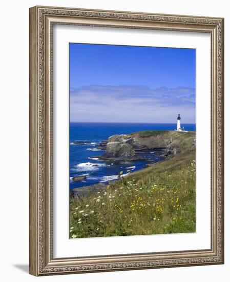 Yaquina Head Lighthouse, Oregon, United States of America, North America-DeFreitas Michael-Framed Photographic Print