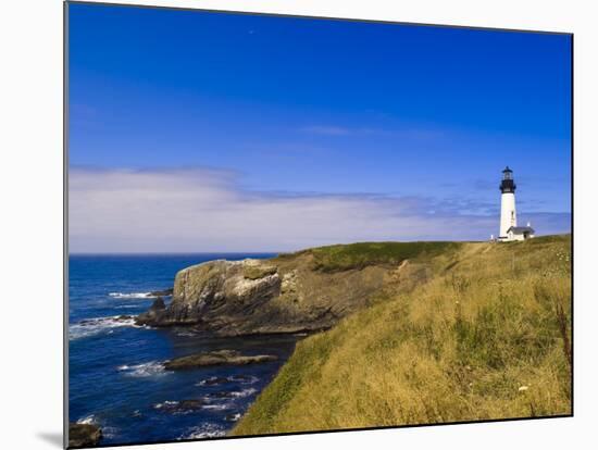 Yaquina Head Lighthouse, Oregon, United States of America, North America-Michael DeFreitas-Mounted Photographic Print
