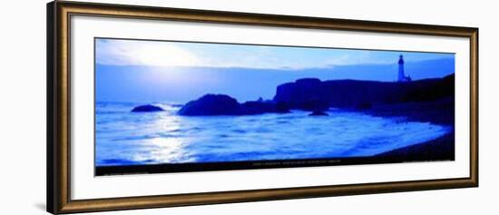 Yaquina Head Lighthouse - Oregon-John Lawrence-Framed Art Print