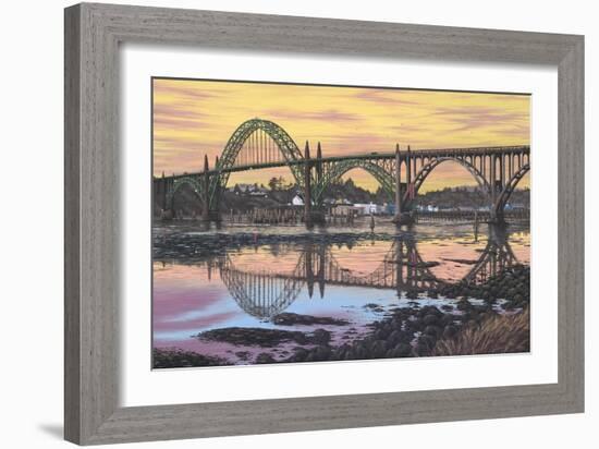 Yaquina Reflections-Palmer Artworks-Framed Giclee Print