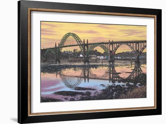 Yaquina Reflections-Palmer Artworks-Framed Giclee Print