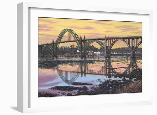 Yaquina Reflections-Palmer Artworks-Framed Giclee Print