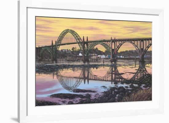 Yaquina Reflections-Palmer Artworks-Framed Giclee Print