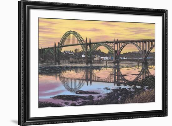 Yaquina Reflections-Palmer Artworks-Framed Giclee Print